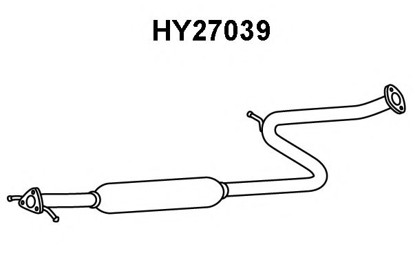 Предглушитель выхлопных газов VENEPORTE HY27039