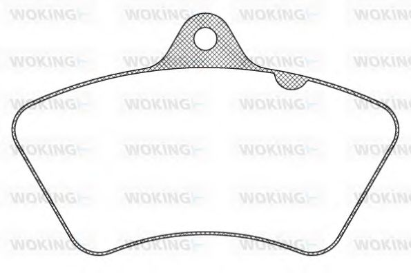 Комплект тормозных колодок, дисковый тормоз WOKING JSA 9263.00