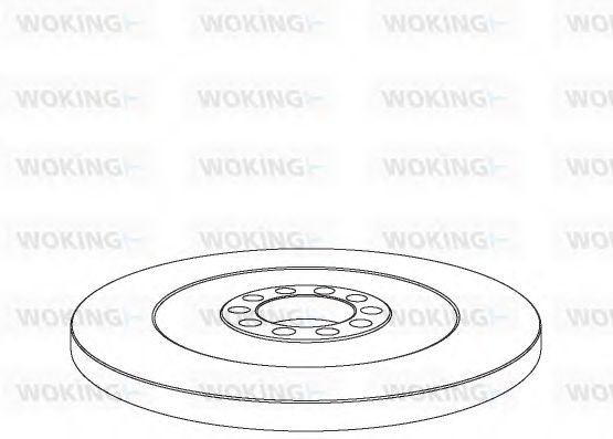 Тормозной диск WOKING 103110