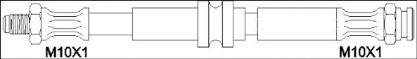 Тормозной шланг WOKING G1901.10