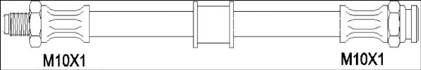 Тормозной шланг WOKING G1901.21