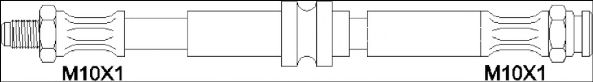 Тормозной шланг WOKING G1901.39