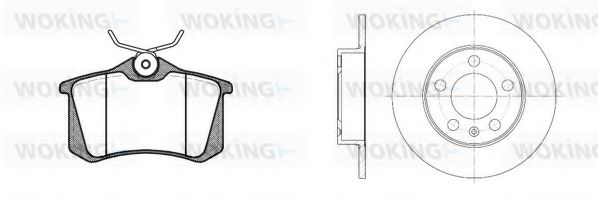 Комплект тормозов, дисковый тормозной механизм BENDIX DP85059