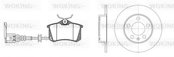 Комплект тормозов, дисковый тормозной механизм BENDIX DP85043
