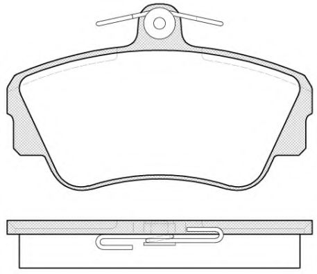 Комплект тормозных колодок, дисковый тормоз WOKING P2093.00