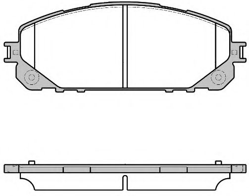 Комплект тормозных колодок, дисковый тормоз WOKING P17133.00