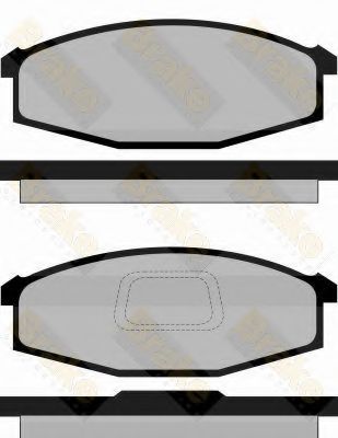 Комплект тормозных колодок, дисковый тормоз Brake ENGINEERING PA794