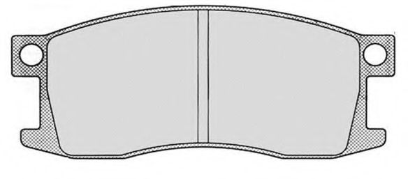 Комплект тормозных колодок, дисковый тормоз RAICAM 2280