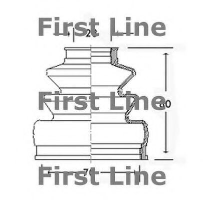 Пыльник, приводной вал FIRST LINE FCB2568