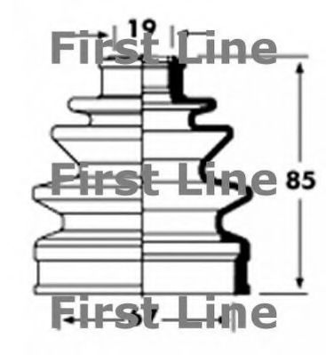 Пыльник, приводной вал FIRST LINE FCB2355