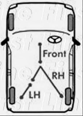 Трос, стояночная тормозная система FIRST LINE FKB1918