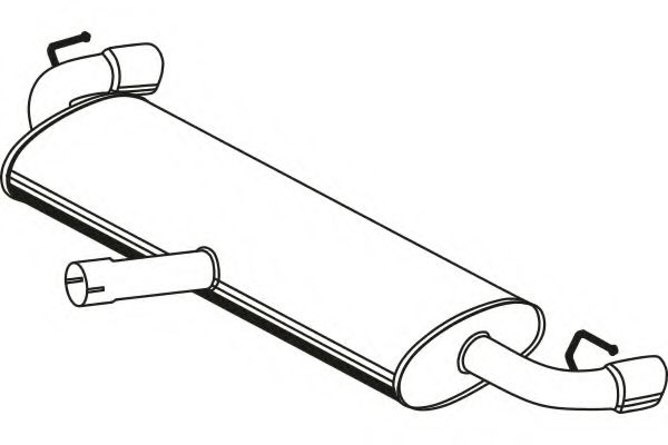 Глушитель выхлопных газов конечный FENNO 1381