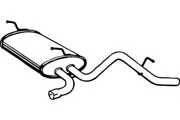 Глушитель выхлопных газов конечный FENNO 1951