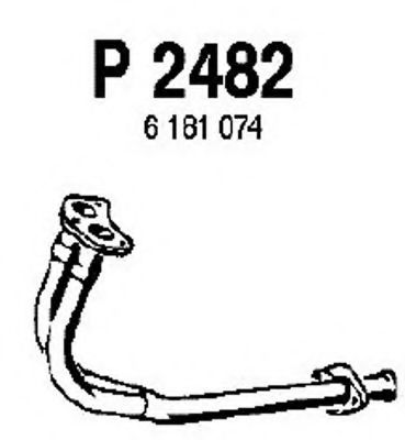 Труба выхлопного газа FENNO P2482