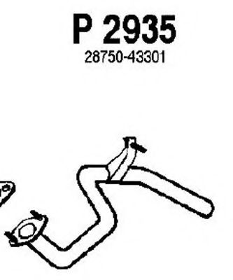 Труба выхлопного газа FENNO P2935