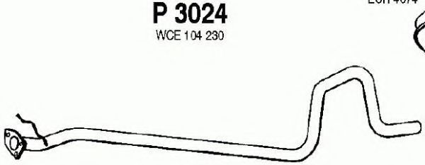 Труба выхлопного газа FENNO P3024