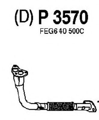 Труба выхлопного газа FENNO P3570