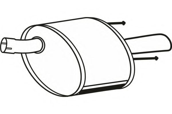 Глушитель выхлопных газов конечный FENNO 43037