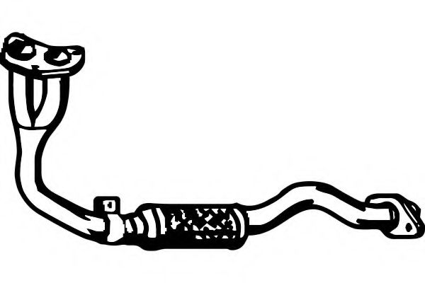 Труба выхлопного газа TEMOT 550191