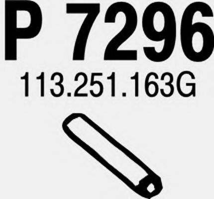 Труба выхлопного газа FENNO P7296
