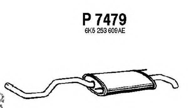 Глушитель выхлопных газов конечный FENNO P7479