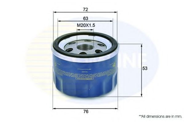 Масляный фильтр COMLINE EOF076