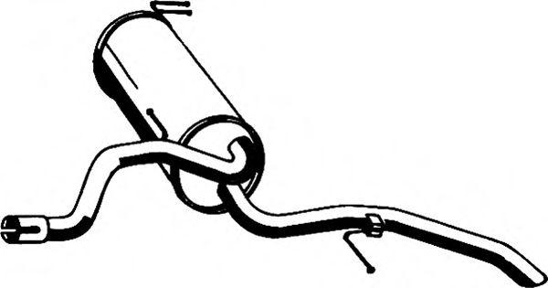 Глушитель выхлопных газов конечный ASMET 16044