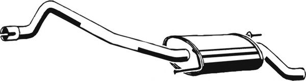 Глушитель выхлопных газов конечный ASMET 04063