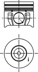 Поршень KOLBENSCHMIDT 40174600