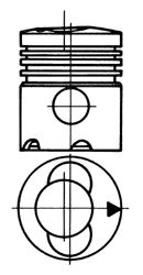 Поршень KOLBENSCHMIDT 91395700
