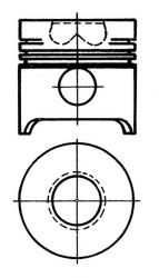Поршень KOLBENSCHMIDT 103004