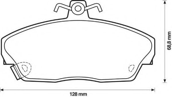 Комплект тормозных колодок, дисковый тормоз STOP 571438S