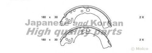Комплект тормозных колодок ASHUKI 1050-1206