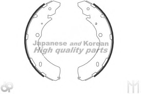 Комплект тормозных колодок ASHUKI IS015-01