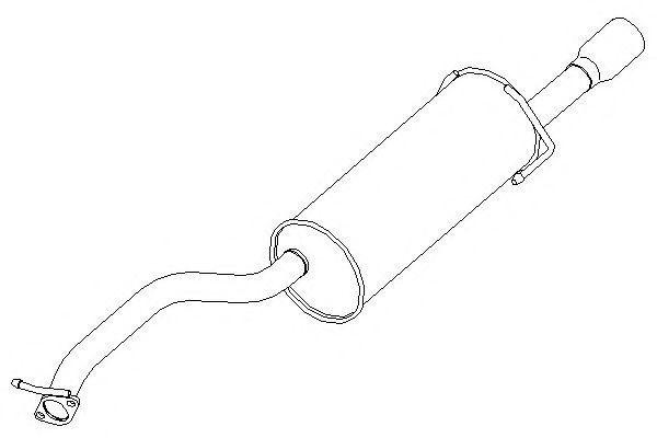 Глушитель выхлопных газов конечный KLARIUS 231102