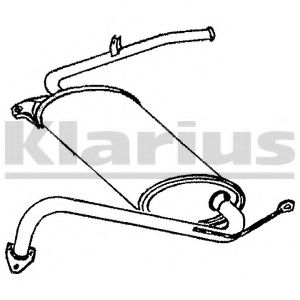 Глушитель выхлопных газов конечный WALKER 15725