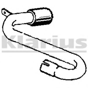 Труба выхлопного газа KLARIUS 110500