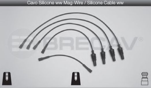 Комплект проводов зажигания BRECAV 05.514