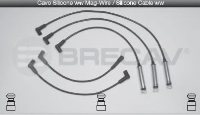 Комплект проводов зажигания BRECAV 09.518