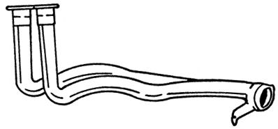 Труба выхлопного газа MTS 16780