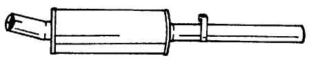 Глушитель выхлопных газов конечный WALKER 04833