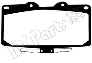 Комплект тормозных колодок, дисковый тормоз IPS Parts IBD-1188