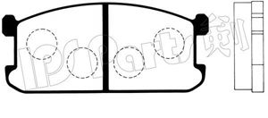 Комплект тормозных колодок, дисковый тормоз IPS Parts IBD-1508