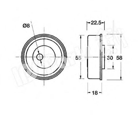 Устройство для натяжения ремня, ремень ГРМ IPS Parts ITB-6531