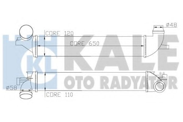 Интеркулер KALE OTO RADYATÖR 348200