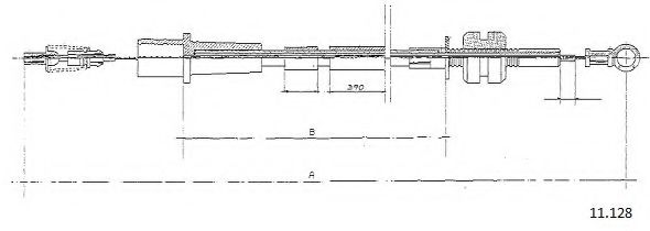 Тросик газа CABOR 11128