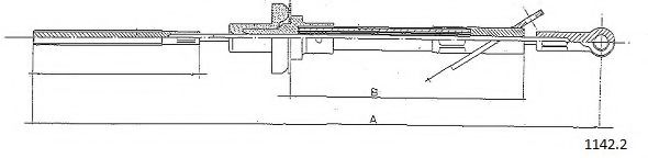 Трос, управление сцеплением PEX 50088