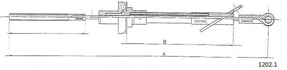 Трос, управление сцеплением CABOR 12021