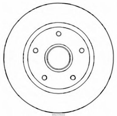 Тормозной диск BORG & BECK BBD5966S