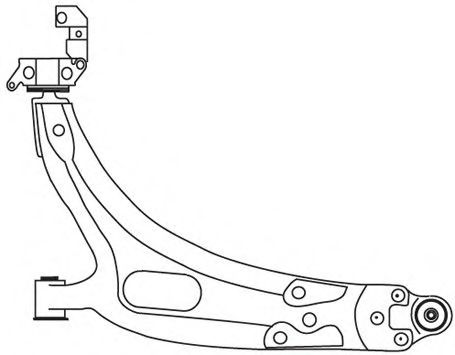 Рычаг независимой подвески колеса, подвеска колеса FRAP 1987